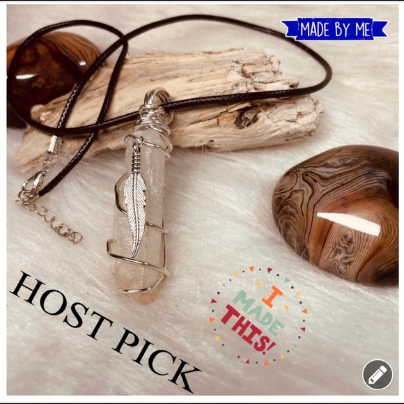 The Original Ira Collection Jewelry - 🔥HOST PICK🔥 Raw Quartz Hand-Wrap Crystal W/Charm